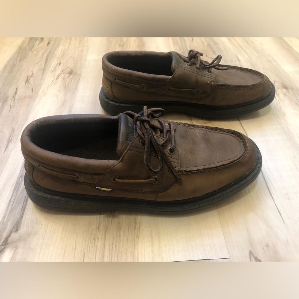Wolverine Men's Brown 100% Leather Loafers Shoes Dur Shock Simcoe-II W55003